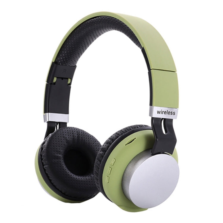 MH8 Wireless Card Sports Folding Bluetooth Headset, Colour: Green