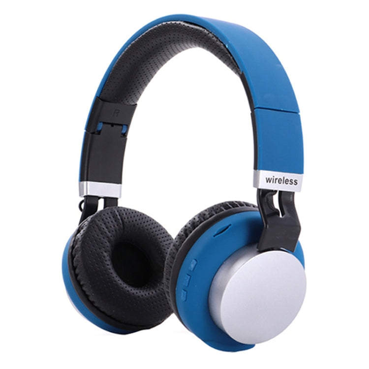 MH8 Wireless Card Sports Folding Bluetooth Headset, Colour: Blue