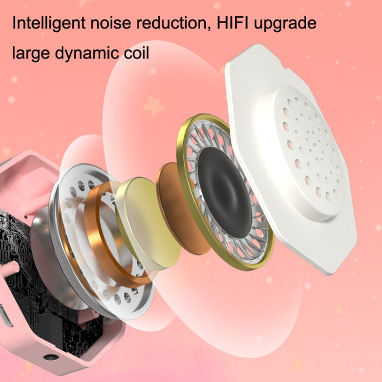 LS020 Glowing Folding Cat Ears Wireless Bluetooth Sports Headset