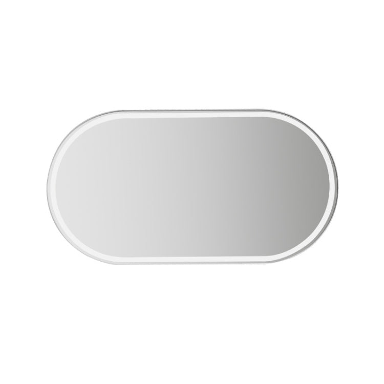Sun Visor High-Definition Mirror Stainless Steel Makeup Mirror Oval Small