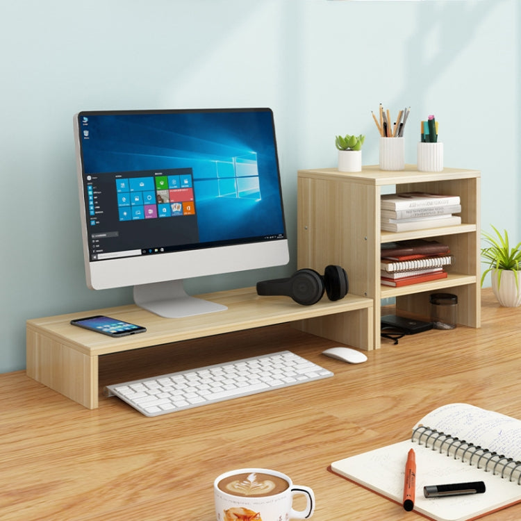 Computer Elevated Rack Monitor Bracket Storage Rack,Style: Single Layer+Three Layers