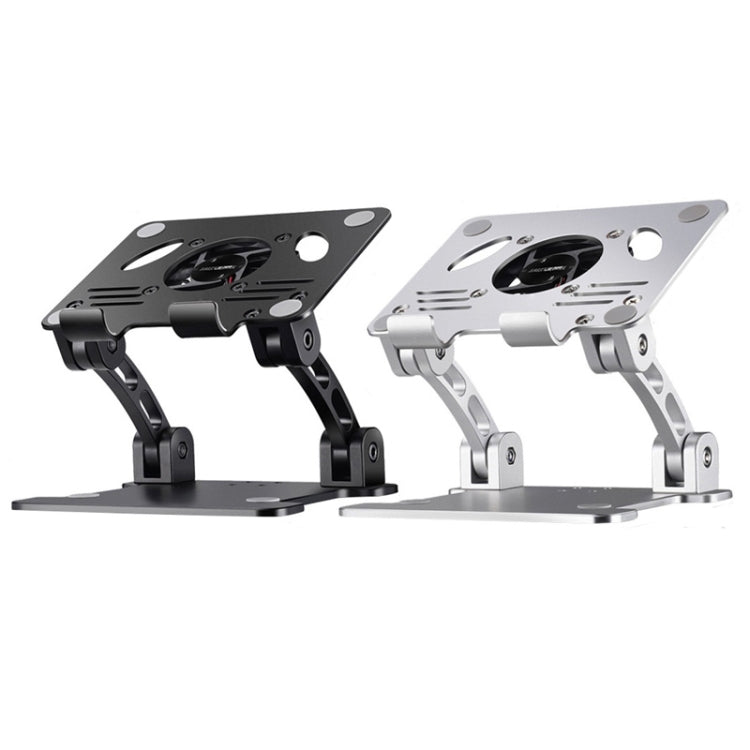 double Rod Laptop Folding Lift Stand Tablet Stand with Fan Radiator