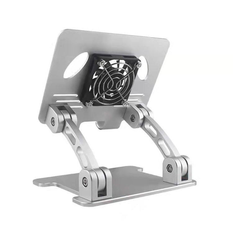 double Rod Laptop Folding Lift Stand Tablet Stand with Fan Radiator