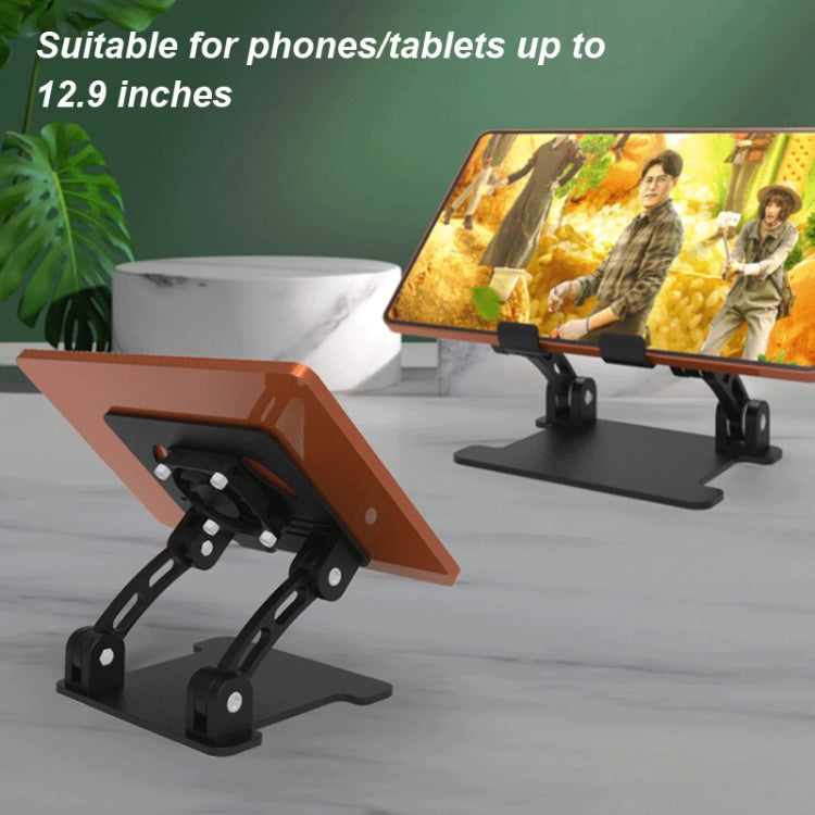 double Rod Laptop Folding Lift Stand Tablet Stand with Fan Radiator