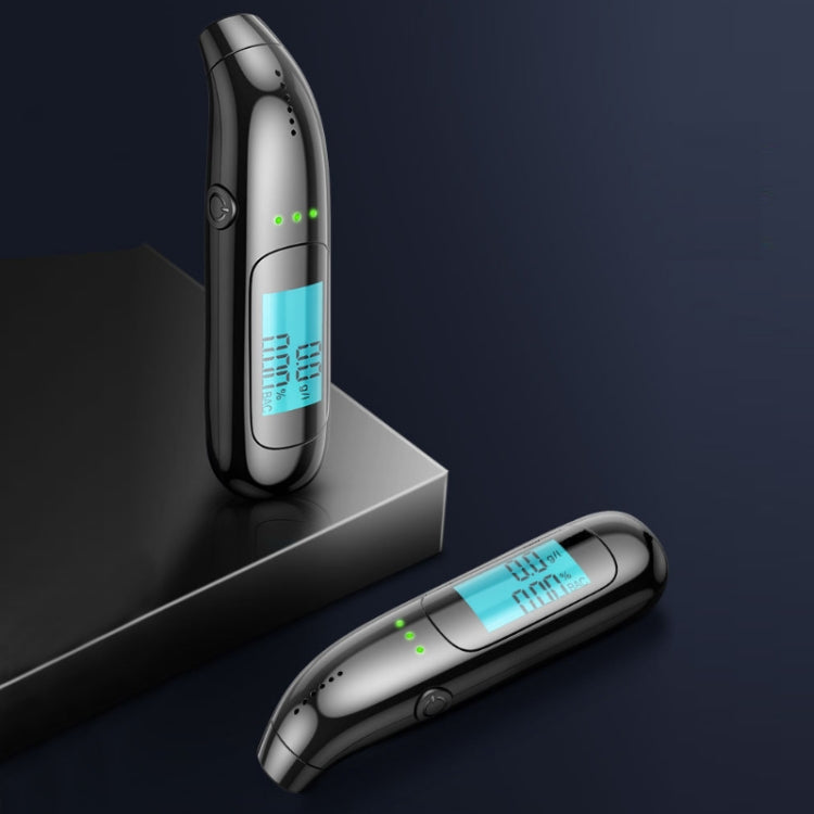 Portable Air Blowing High Precision Alcohol Tester, Specification: Japanese (Black)