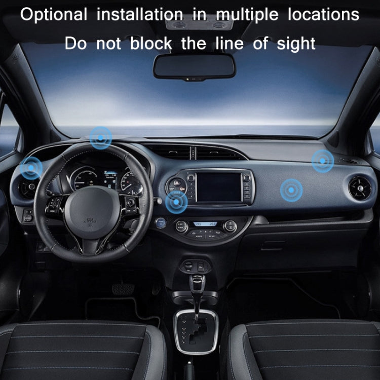 Car Aluminum Alloy Magnetic Mobile Phone Holder, Colour: Red (Luminous)