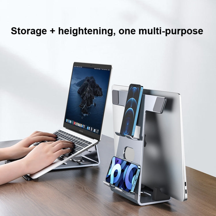 4-In-1 Multi-Function Bracket Vertical Storage Base Heighten Mobile Phone Tablet Bracket