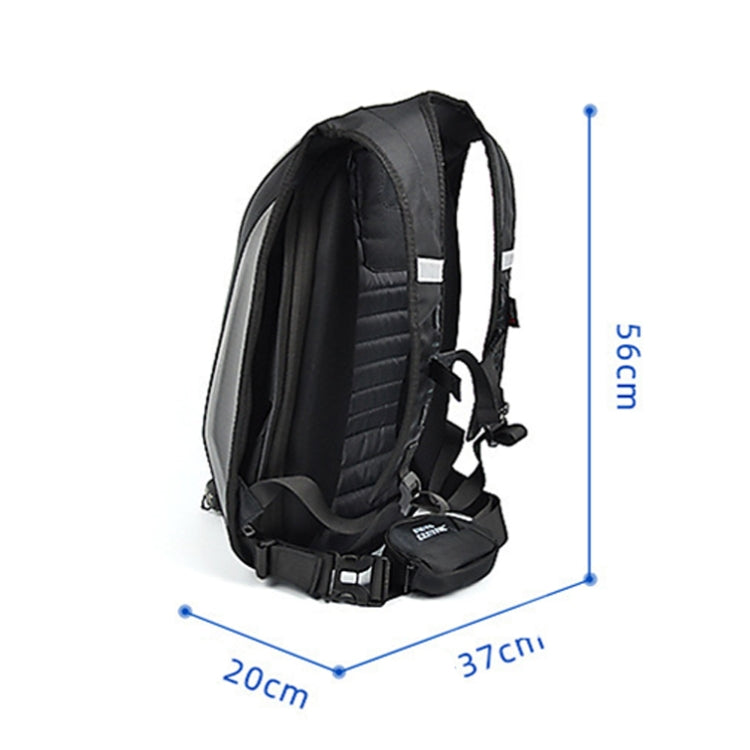 MOTOCENTRIC 11-MC-0077 Motorcycle EVA Turtle Shell Shape Riding Backpack