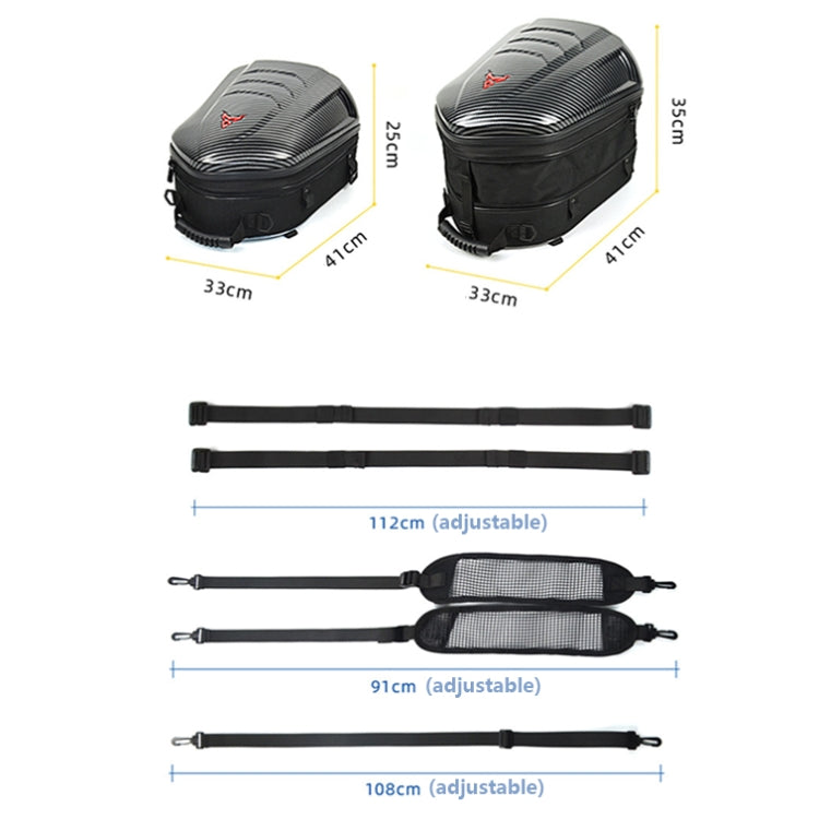 MOTOCENTRIC 11-MC-0113 Outdoor Riding Motorcycle Rear Seat Bag