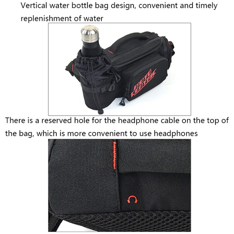 MOTOCENTRIC 11-MC-0112 Multifunctional Motorcycle Riding Messenger Waist Bag