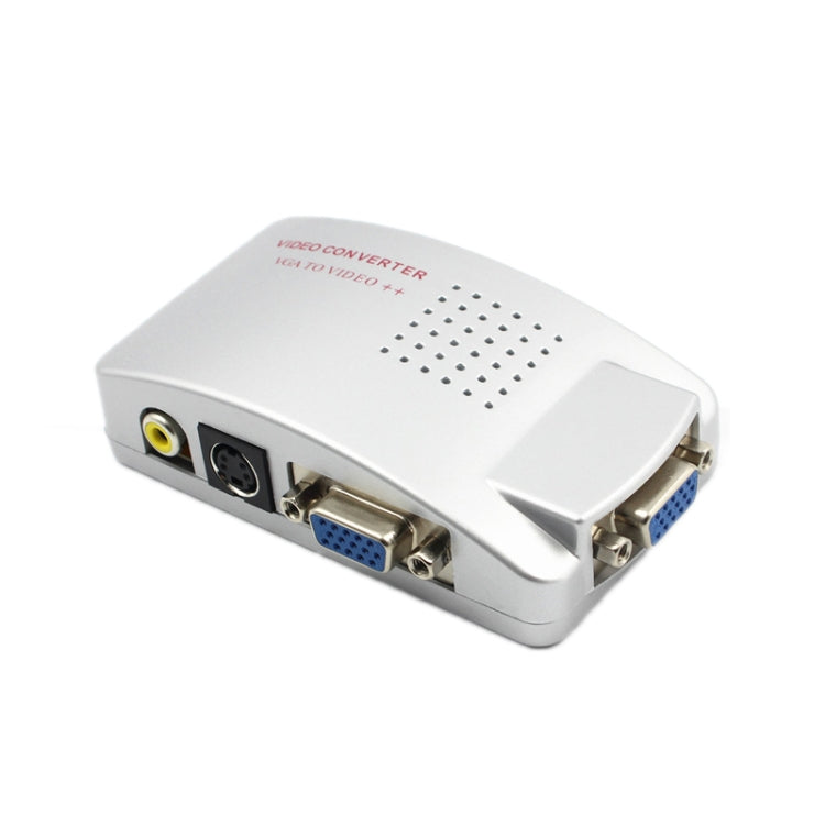PC to TV/ VGA to AV Video Converter(White)
