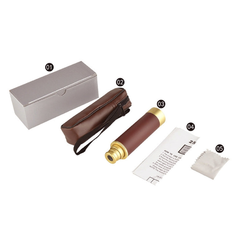 25x32 Pirate High Power Monocular Pocket Telescope,Style: Standard