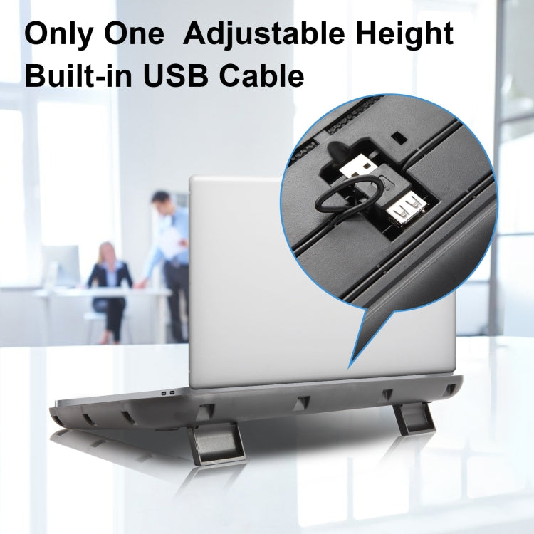 NUOXI M10 Dual USB Laptop Cooler(Black)