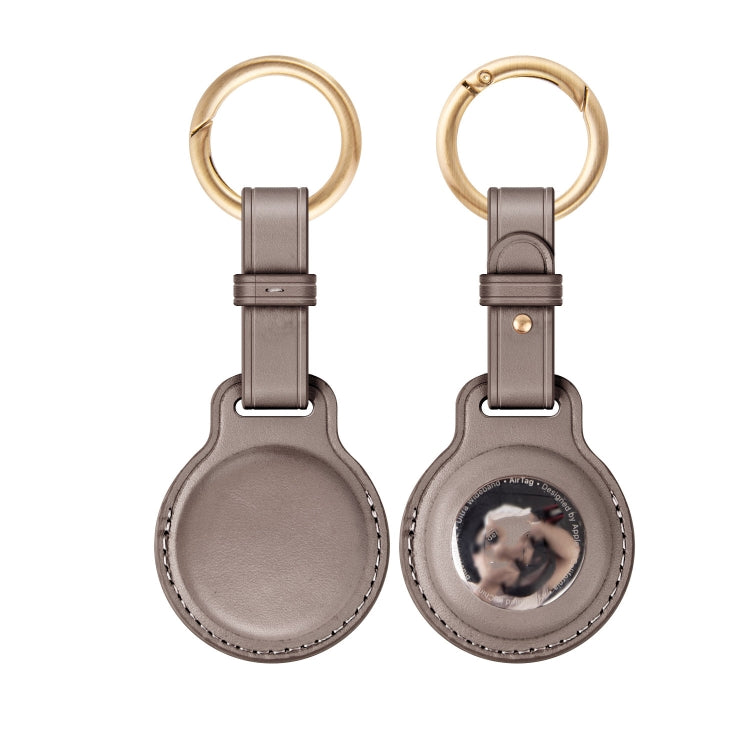 First Layer Cowhide Tracker Cover Pet Child Anti-lost Device Case for AirTag