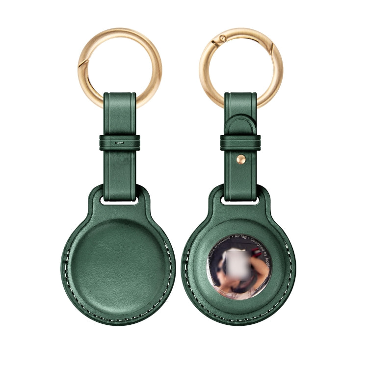 First Layer Cowhide Tracker Cover Pet Child Anti-lost Device Case for AirTag