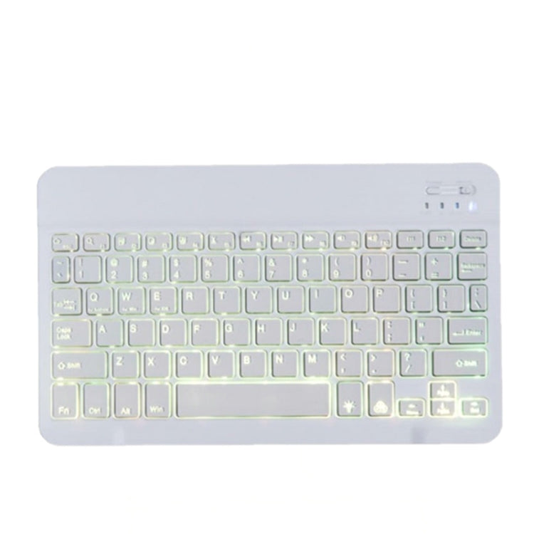 78 Keys 10 Inch RGB Colorful Backlit Bluetooth Keyboard For Mobile Phone / Tablet