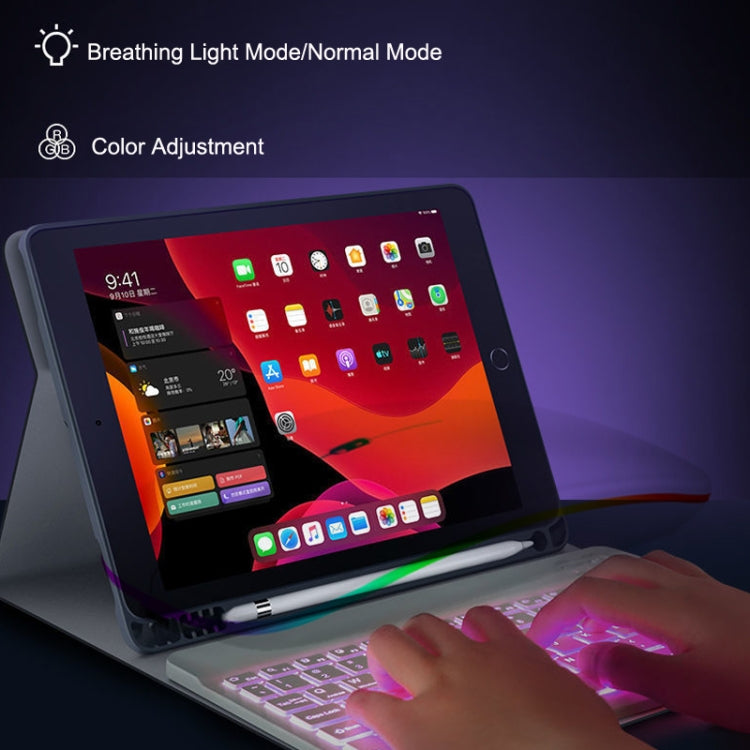 78 Keys 10 Inch RGB Colorful Backlit Bluetooth Keyboard For Mobile Phone / Tablet