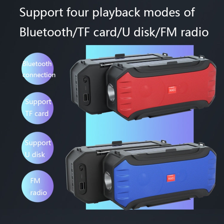 HA01 Outdoor Portable Bluetooth Speaker with Flashlight Function
