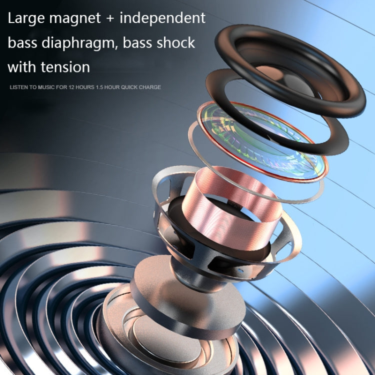 S6 RGB Colorful Lights Mini Bluetooth Speaker(Dazzling black)