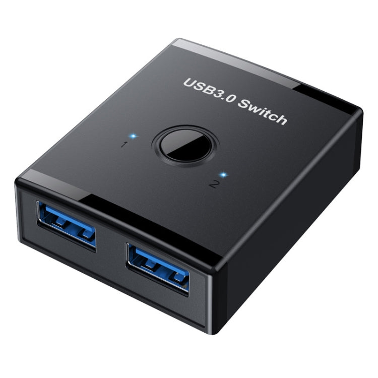 T25 2 In 1 USB3.0 Bidirectional Switch Printer Sharer Splitter(Black)
