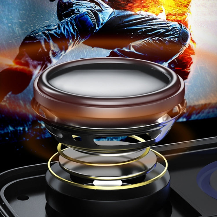 HA05 Dual Speaker Diaphragm Bluetooth Speaker with Phone Frame Function(Dazzling Black)