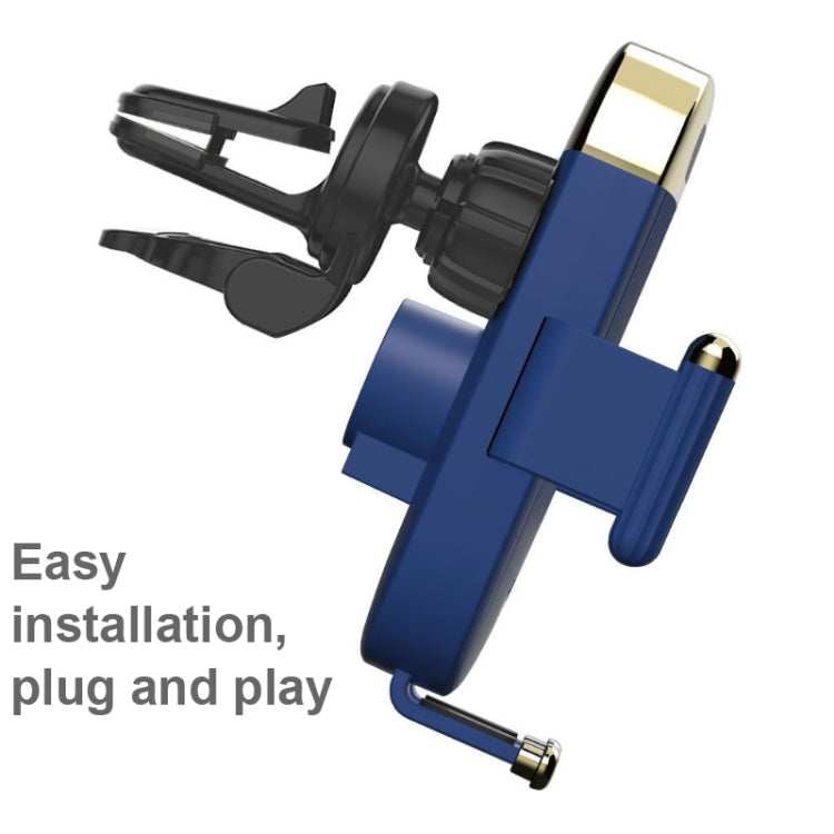 S18 15W Car Wireless Charger Phone Holder, Color: Red With Suction Cup Bracket