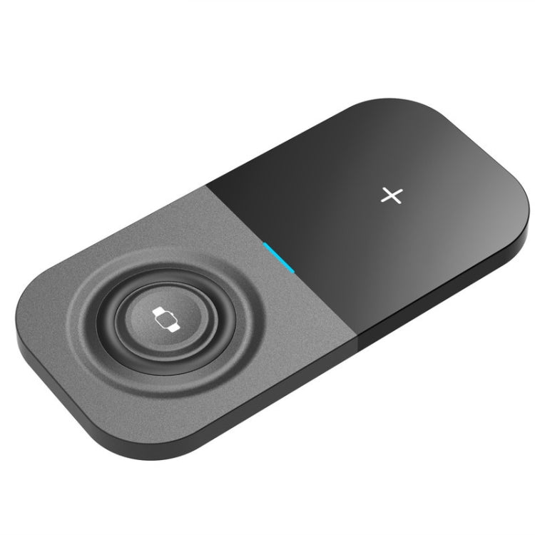 2 In 1 Wireless Charger Suitable For Apple/QI Mobile Phone & Apple Watch (Black)