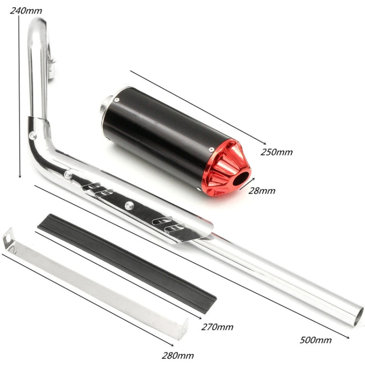 Off-Road Motorcycle Aluminum Alloy Exhaust Pipe Muffler