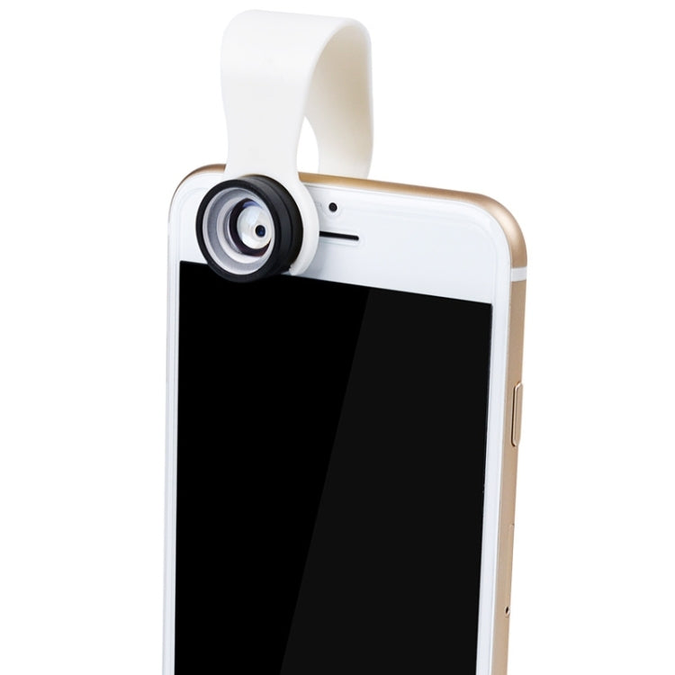 Universal Mobile Phone Macro Lens 20 Times Amplifies Large Macro Camera Clip Lens(White Clip)