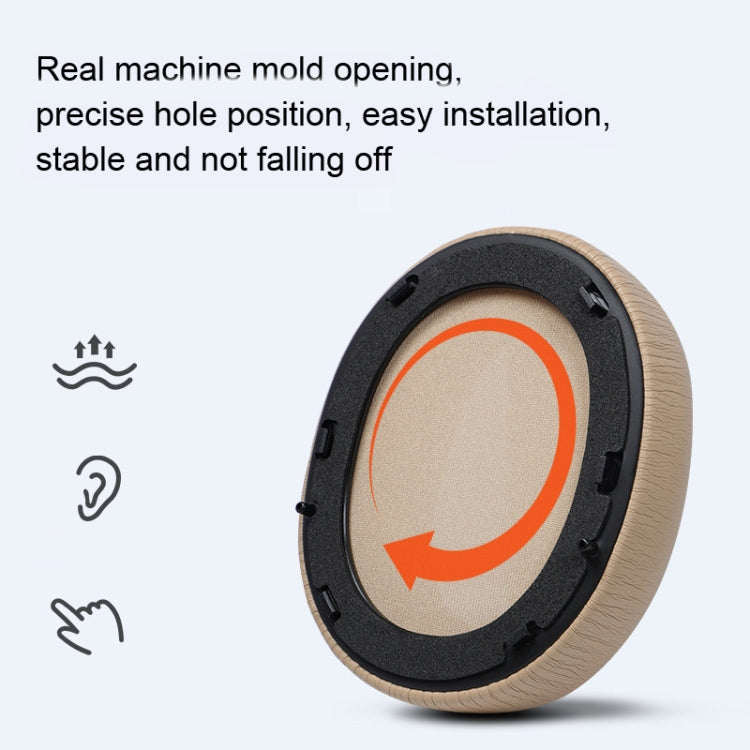 2 PCS Headset Earmuffs Sponge Cover for Edifier W820nb,Style: Black Head Beam