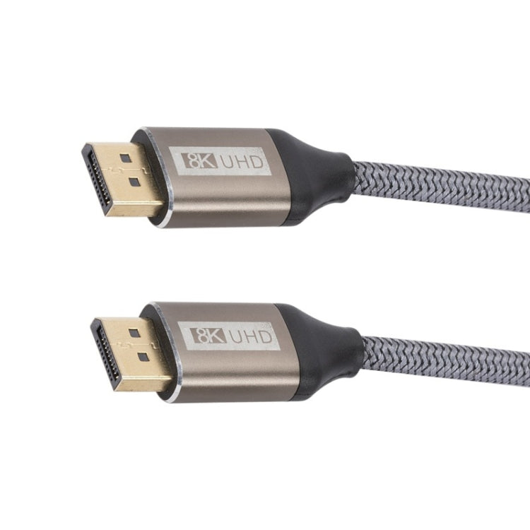 DP032 Computer 8K HD DP Connecting Cable, Length: 1m(Silver Gray)