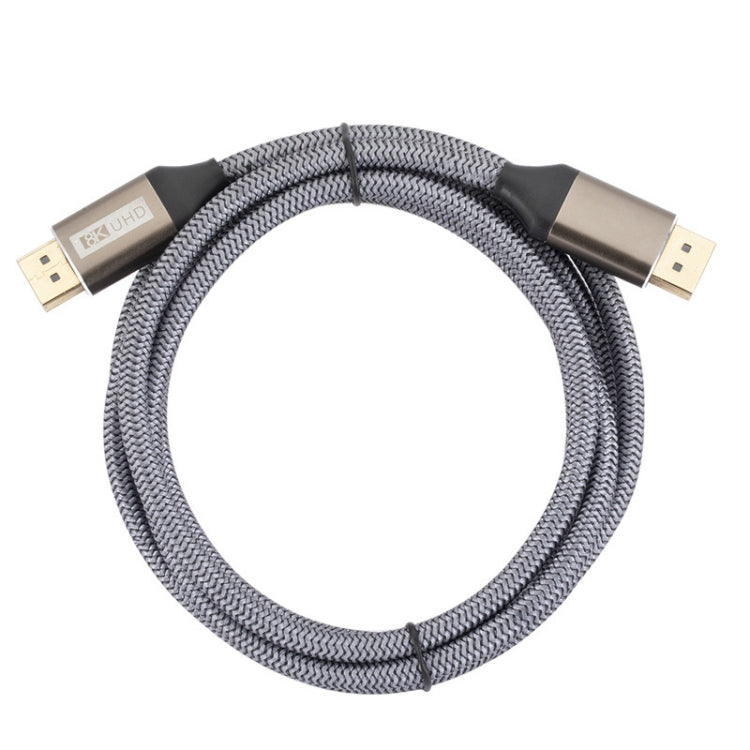 DP032 Computer 8K HD DP Connecting Cable, Length: 2m(Silver Gray)