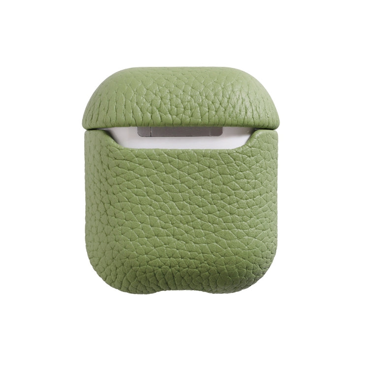 All-Inclusive Style Lychee Grain Cowhide Earphone Case For AirPods 1/2