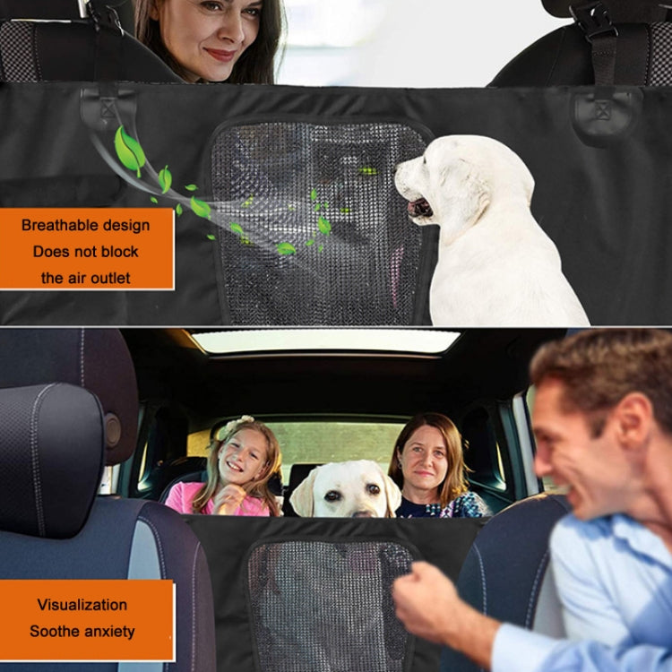 Car Rear Seat Waterproof Bite Resistant Pet Cushion, Color: CZD-A-02 Black(137x147cm)