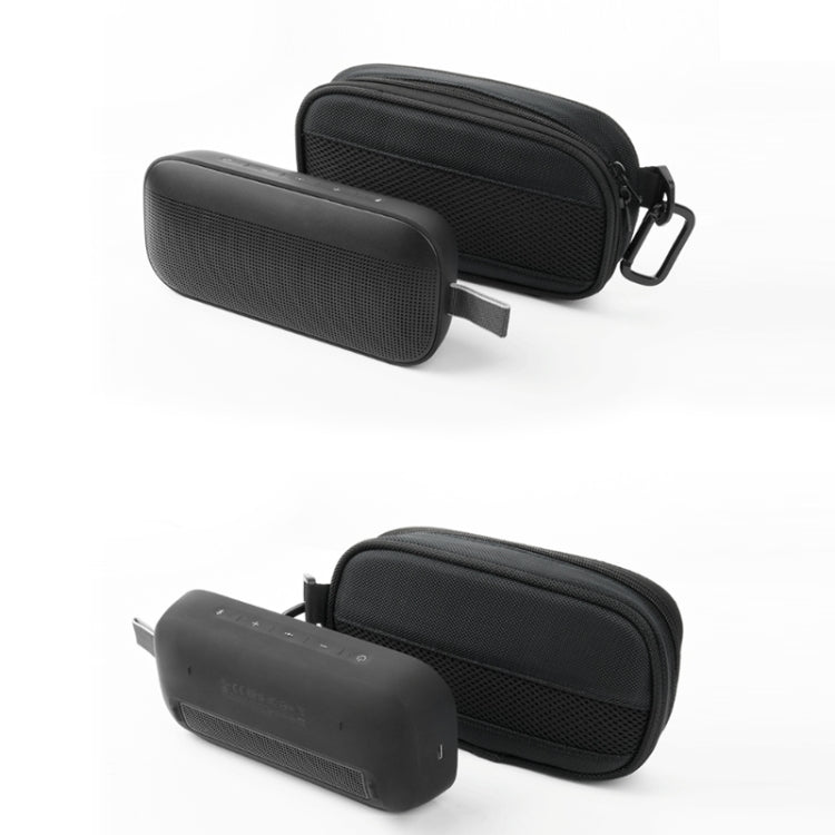 Bluetooth Speaker Mesh EVA Storage Bag for Bose SoundLink Flex(Black)