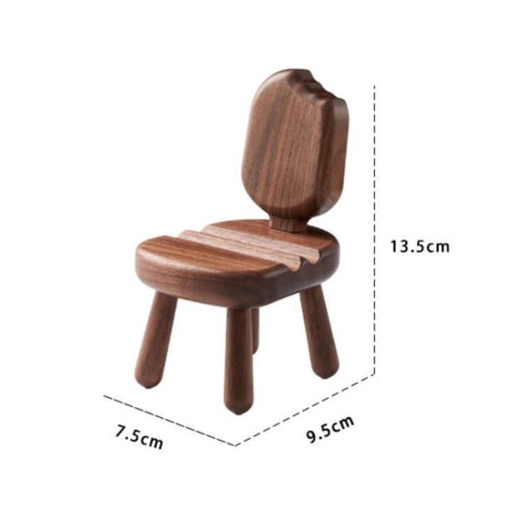 Wooden Desktop Adjustable Phone Holder(Ice Cream)