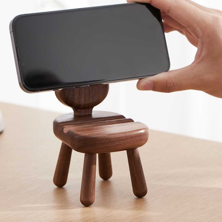 Wooden Desktop Adjustable Phone Holder(Ice Cream)