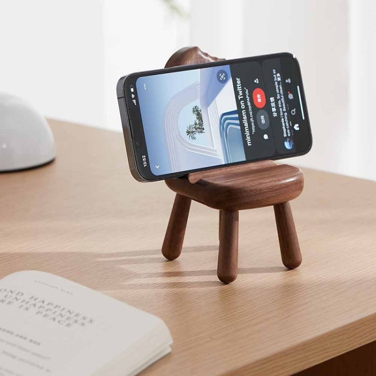 Wooden Desktop Adjustable Phone Holder(Ice Cream)