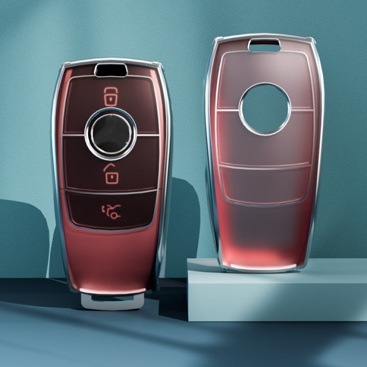 Transparent TPU Car Key Cover For Mercedes-Benz E200 E300L C260L