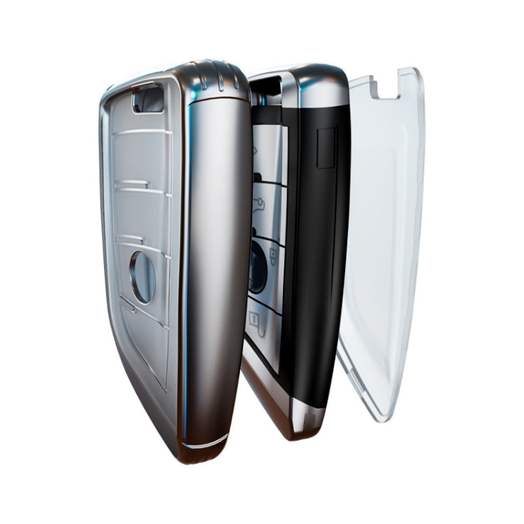 Transparent TPU Car Key Case For BMW Blade Style