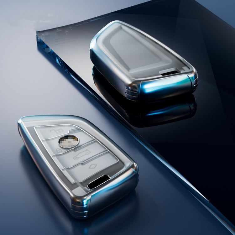 Transparent TPU Car Key Case For BMW Blade Style