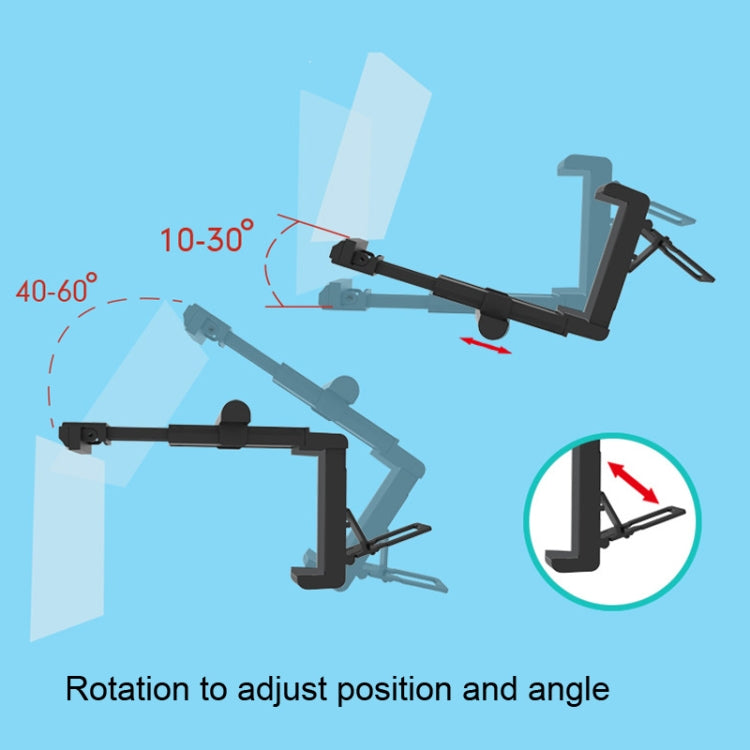F22 Mobile Phone Screen Amplifier Desktop Lazy Folding Convenient Mobile Phone Stand(Black)