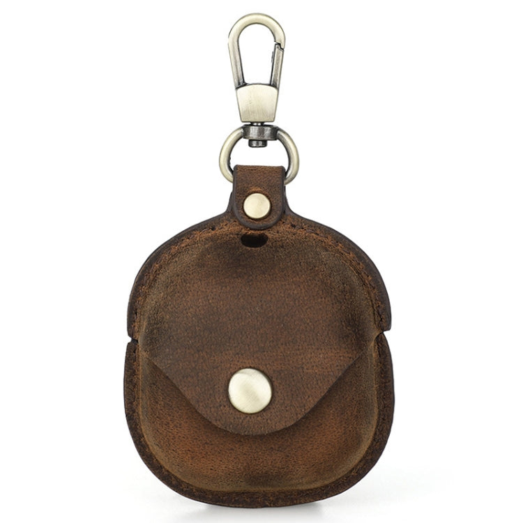 Crazy Horse Leather Wireless Bluetooth Earphone Cover For Samsung Galaxy Buds2