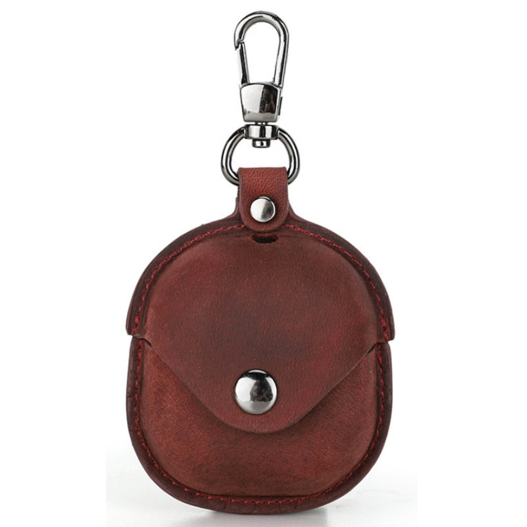 Crazy Horse Leather Wireless Bluetooth Earphone Cover For Samsung Galaxy Buds2