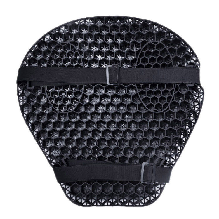 Shock-Absorbing Breathable Honeycomb Motorcycle Seat Cushion, Specification: PE Bag+Mesh Cover