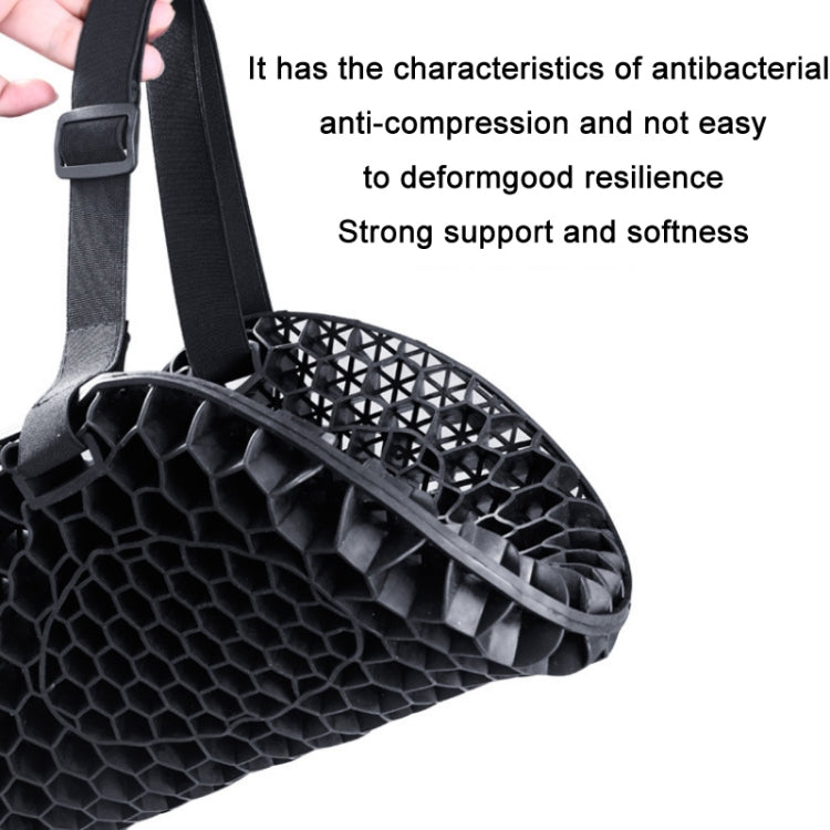 Shock-Absorbing Breathable Honeycomb Motorcycle Seat Cushion, Specification: PE Bag Package