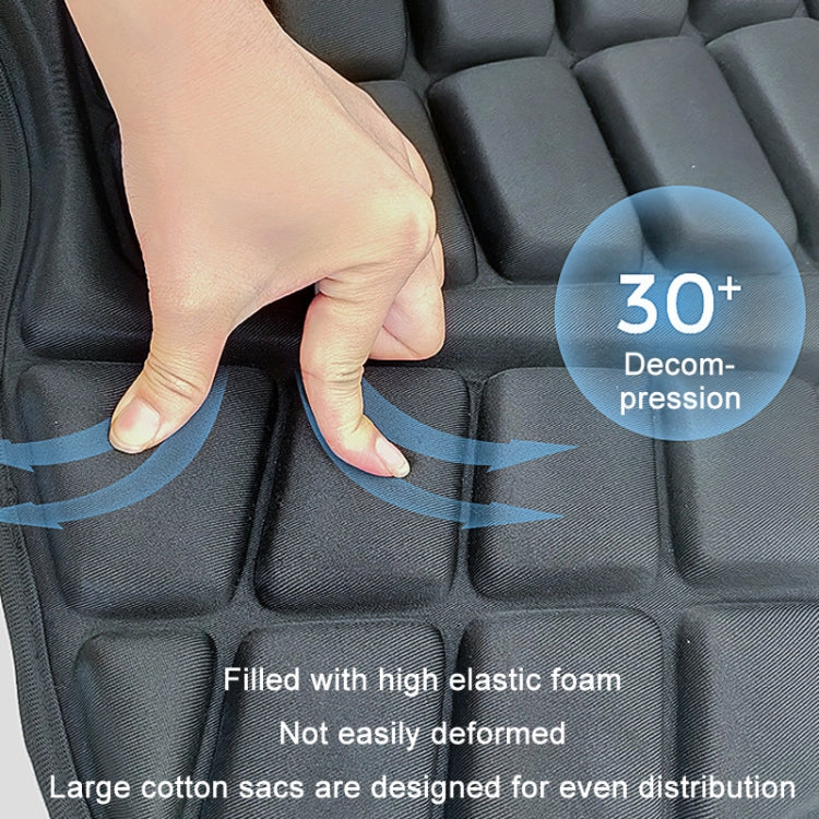 Shock Absorption Heat Insulation Breathable Motorcycle Seat Cushion, Style: Gel Type