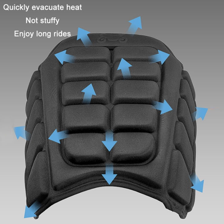 Shock Absorption Heat Insulation Breathable Motorcycle Seat Cushion, Style: Gel Type