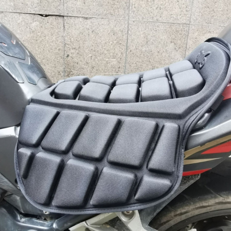 Shock Absorption Heat Insulation Breathable Motorcycle Seat Cushion, Style: Gel Type