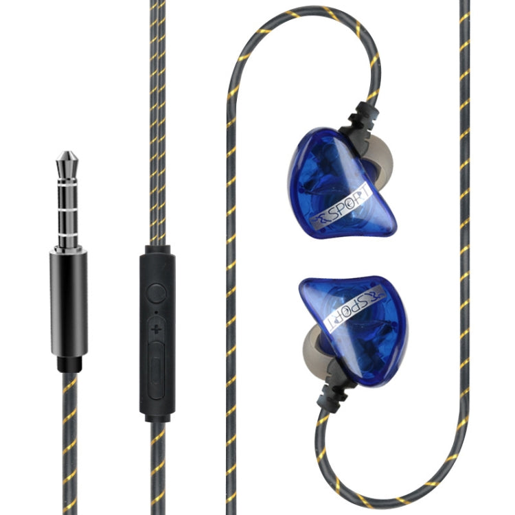 Subwoofer Mobile Computer In-ear Headphones, Spec: 3.5 Interface (Blue)